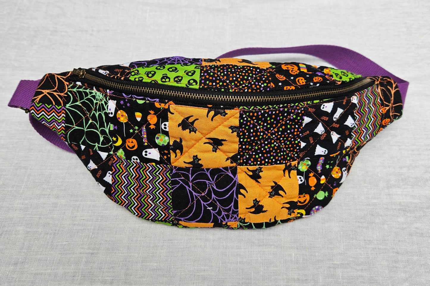 Quilted Halloween Fanny Pack/Cross Body