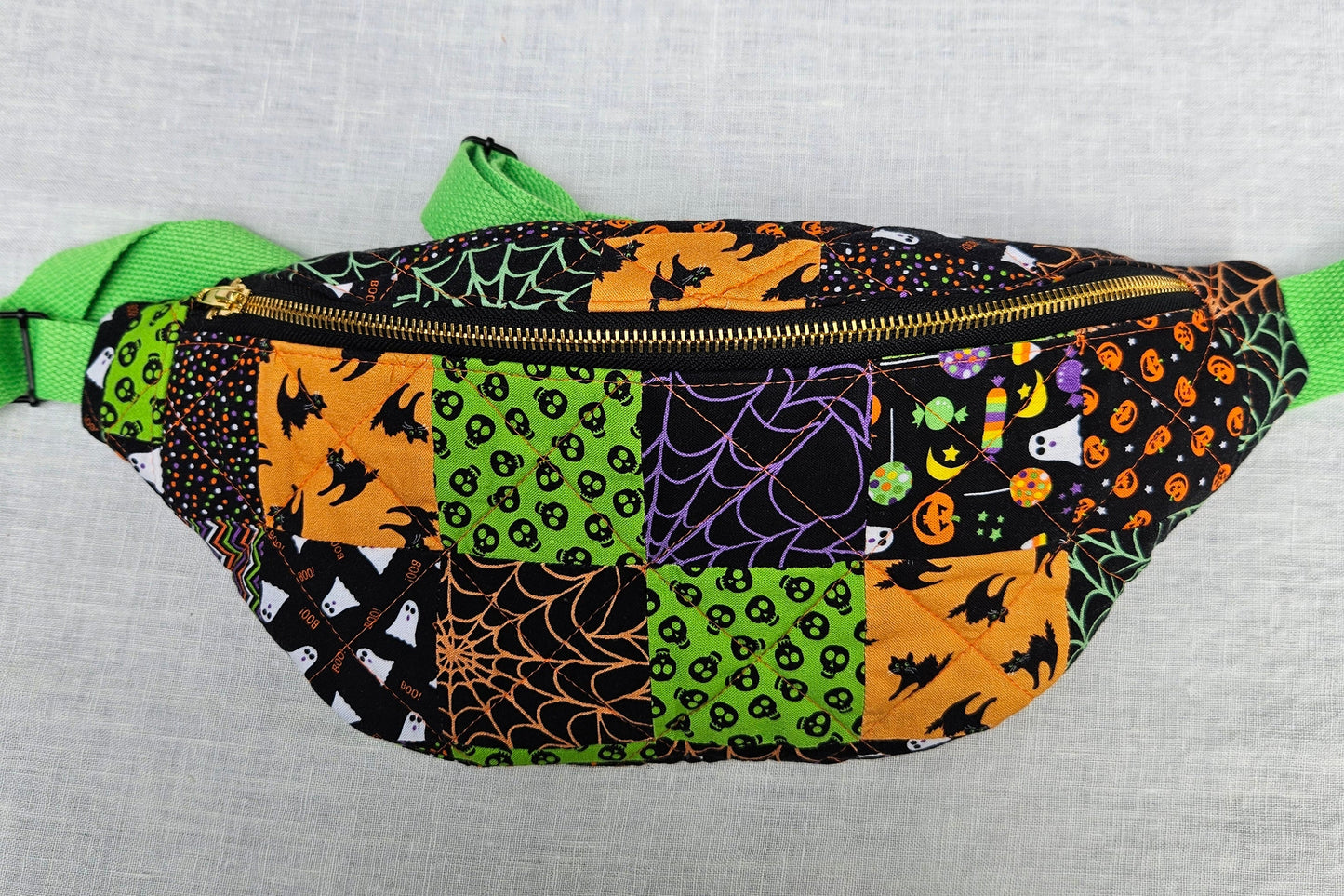 Quilted Halloween Fanny Pack/Cross Body