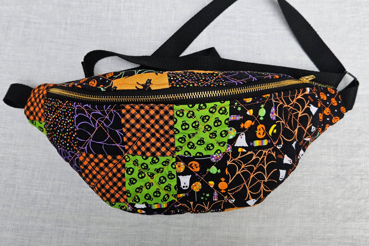 Quilted Halloween Fanny Pack/Cross Body