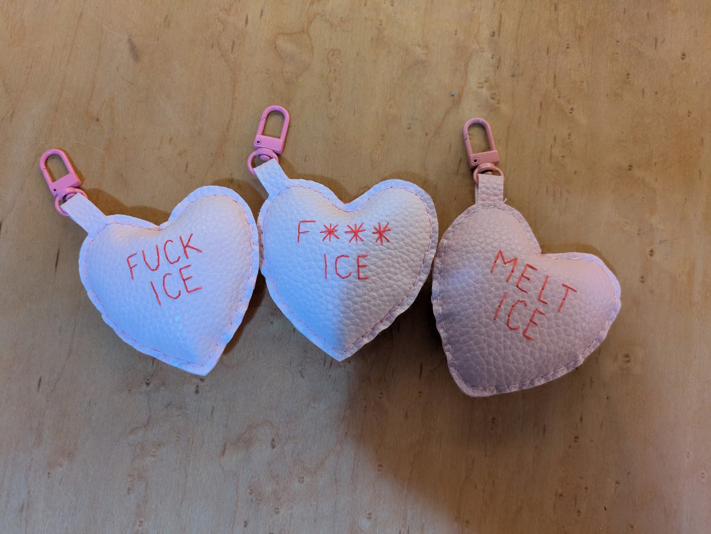 Candy Heart Bag Charms