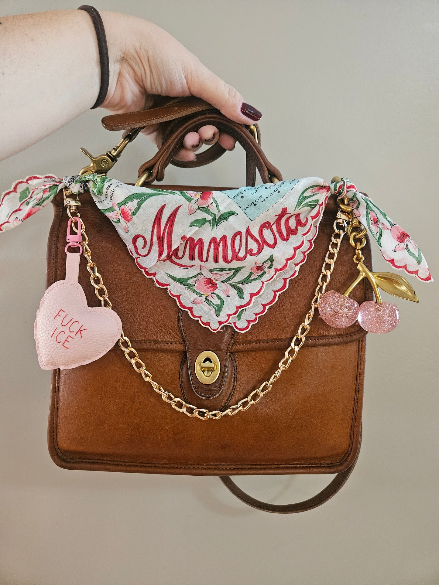 Candy Heart Bag Charms